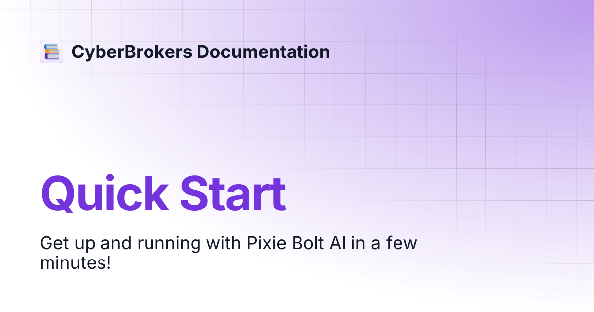 Quick Start | CyberBrokers Documentation